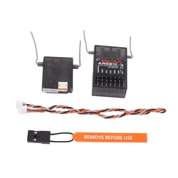 DSMX DSM2 AR6210 ricevitore 6CH 2.4GHz con Satellite RX per Spektrum DX6 DX6e DX6i DX7 DX8 DX9 trasmettitore RC JR X6R Radio Drone