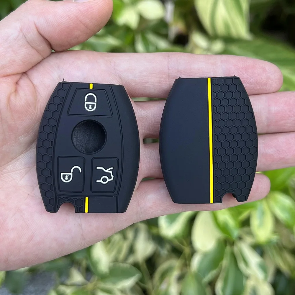 Silicone Car Samrt Key Fob Case Cover For Mercedes Benz A B C E S G Class W204 W205 W212 W213 W176 W177 GLC CLA AMG Accessories