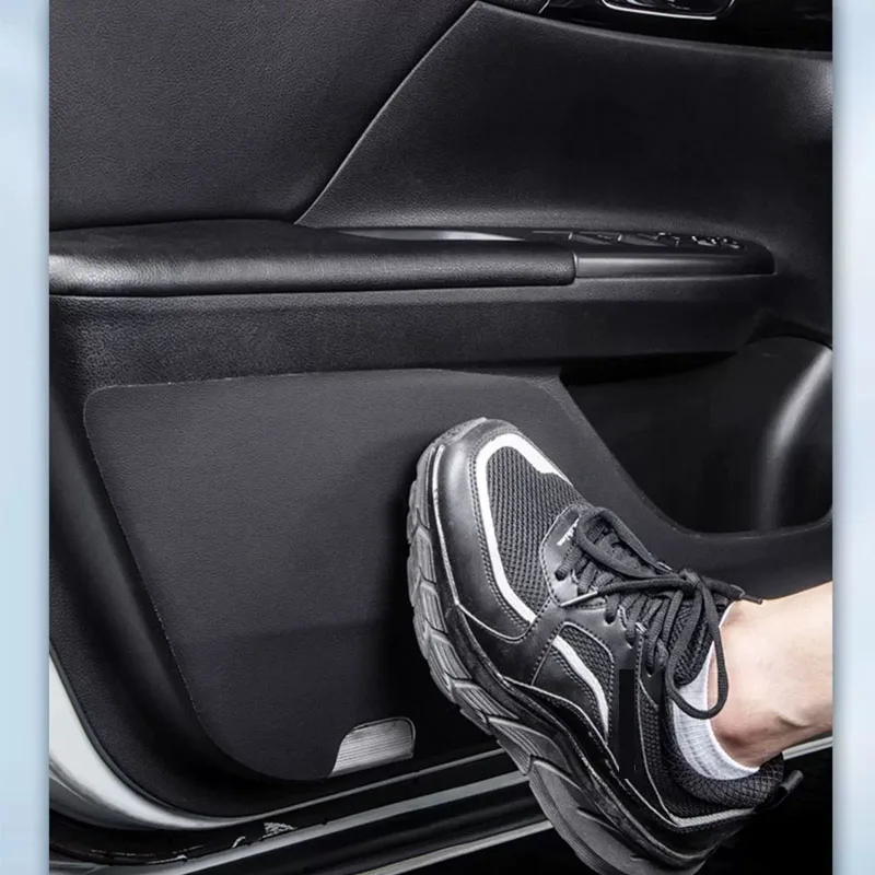 Fit For Mercedes Benz A C S Class GLE CLA CLS GLS CLA W118 C118 X156 PU Leather Door Anti Kick Mat Protection Cover