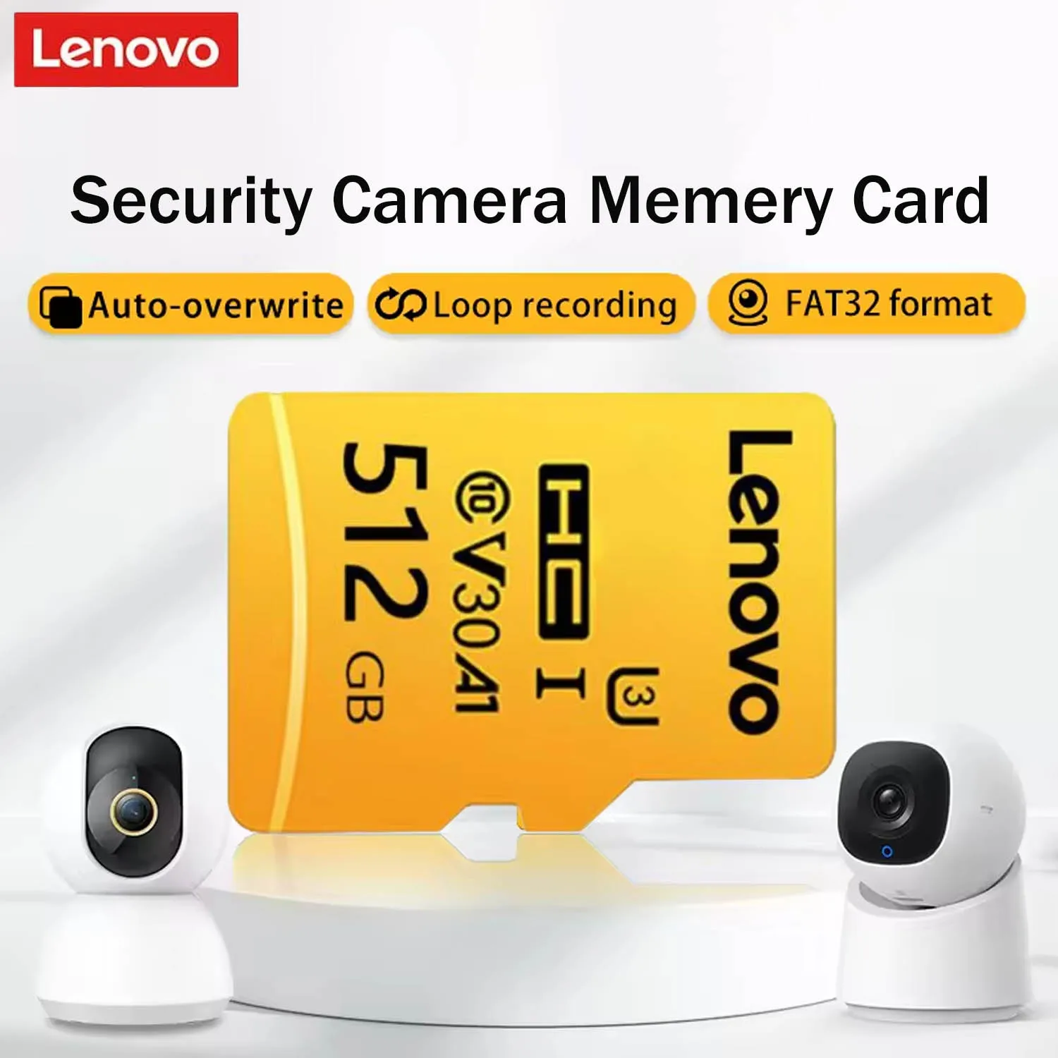 

Lenovo Micro sd Card 64GB 128GB 256GB 512GB SD Memory Card U3 4K Class10 High speed TF Flash Card for Drone Camera Dash cam