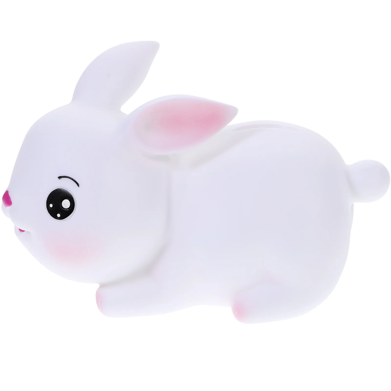 子供用貯金箱 女の子用バニーバンク 壊れないお金入れ 可愛いビニール製ウサギのおもちゃ