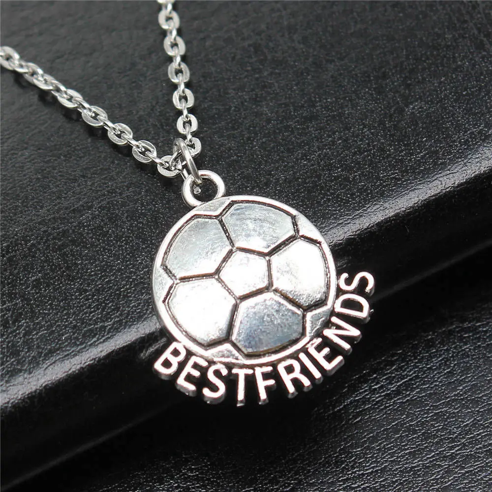 1pcs Best Friends Football Woman Chains Nail Charms Jewellery Popular Chain Length 43+5cm