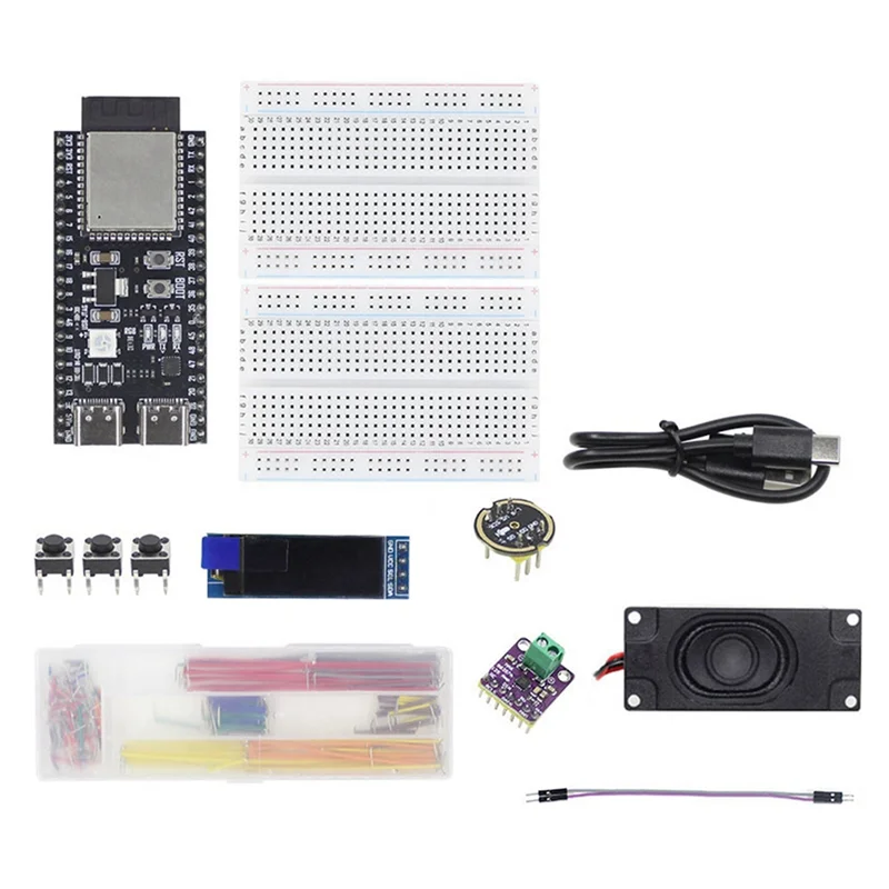 

Breadboard 0.91 Inch Kit For Deepseek Xiaozhi AI Voice Chatbot Kit ESP32-S3 N16R8 Development Board