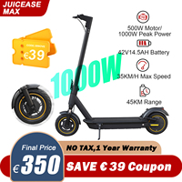 JUICEASE 500W Electric Scooter 10 Inch Aire Tire Smart APP Portable Folding Escooter 42V14.5AH 45KM Max Range Electric Scooter