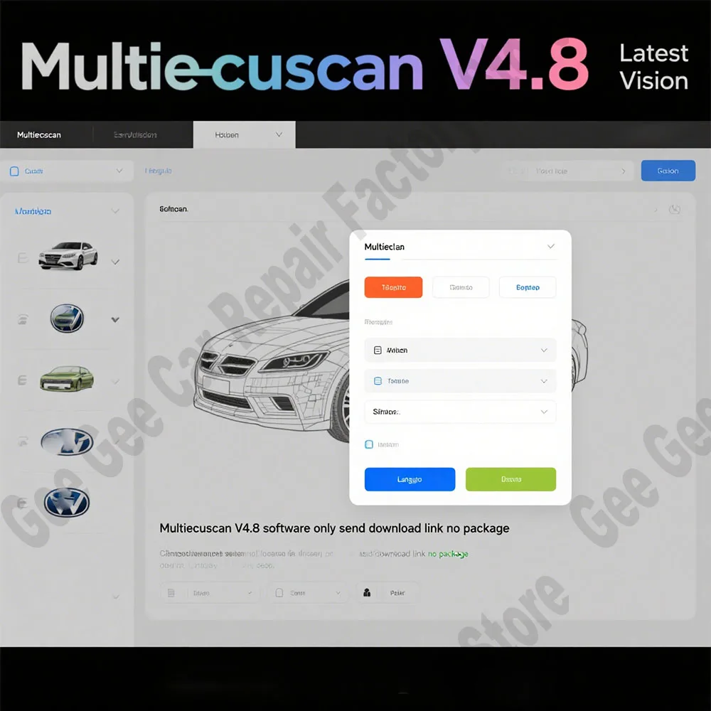 

Latest Multiecuscan V4.8 Car Repair software obd2 scanner for American European models Car Maintenance Tools Works with ELM327