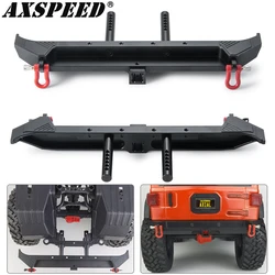 AXSPEED metalowe tylny zderzak z D pierścienie uszczelniające dla osiowe SCX10 III AXI03007 Wrangler Jeep Gladiator 1/10 gąsienica RC części do ulepszenia samochodów