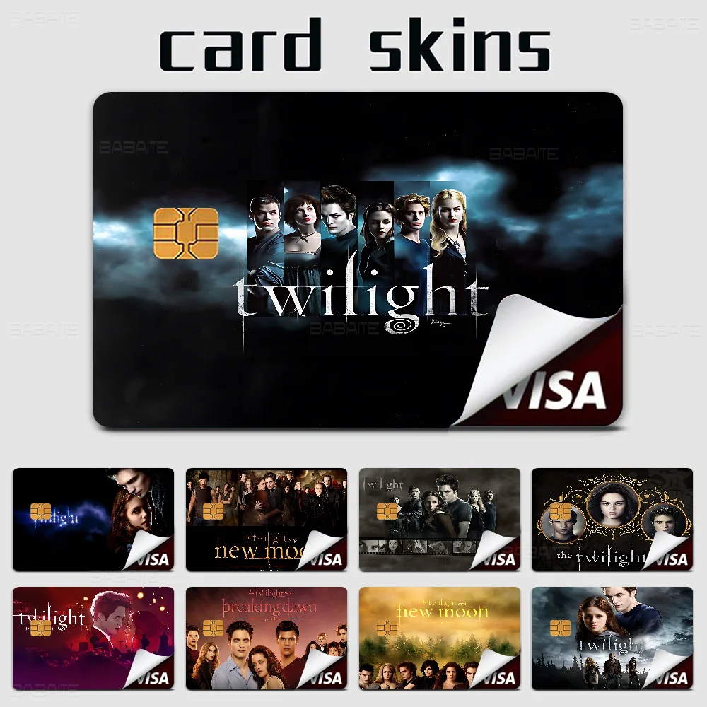 

TV Twilight Credit Card Skin Stickers For VISA Bank Card Transportation Card Waterproof Sticker Anti-scratch Women Gift