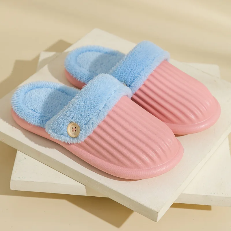 Casual Platform Fluffy Slippers Women House Designer Shoes Ladies New Fashion Popular Warm Winter Slippers Flats Indoor Footwear
