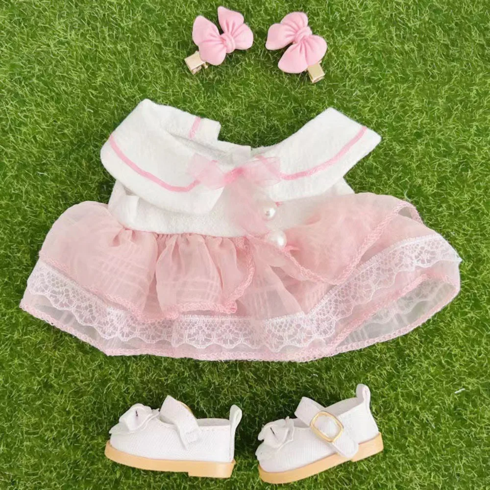 Princess Skirt 20cm Doll Lolita Dress Shoes Suspenders 20cm Cotton Doll's Clothes Multi Color Mini