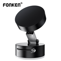 Fonken Magnetic Vacuum Suction Phone Holder with 360 Degree Rotation Handsfree Magnetic Foldable Phone Mount Mobile Phone Holder