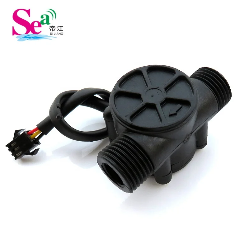 DIJIANG ZJ-S201/YF-S201 Hot Sell Cheap Price G1/2'' Hall Effect Flow Sensor Turbine Meter for Water Heating Systems