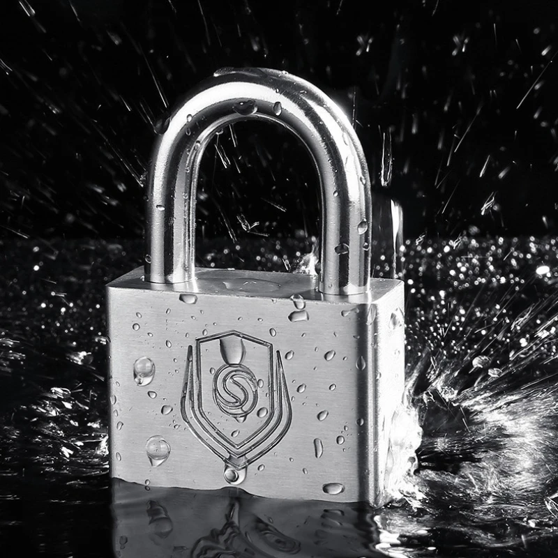 2Pcs 304 stainless steel Same Key Padlock Waterproof Antirust, Multifunctional Padlock,30mm Anti-Theft Lock
