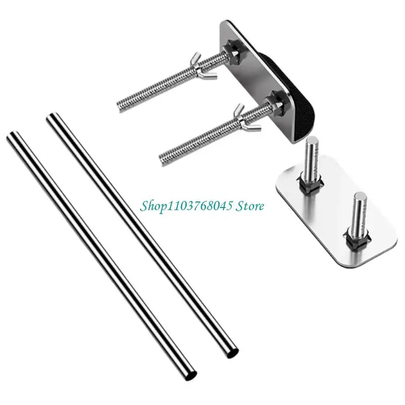 R53F Reinforced Undermount Sink Support System Heavy Measure Rustproof Steel Adjustable Brackets