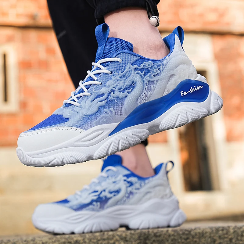 YRZL Mens Sneakers Running Shoes Breathable Mesh Men's Shoes Flats Casual Men Summer Sports Shoe Non Slip Walking Shoes for Men