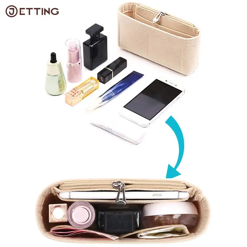 27Type Felt Cloth Bag liner Multi-functional Travel Insert Bag Makeup Organizer Shape lined Bag Super Cosmetic Bags For Marmont
