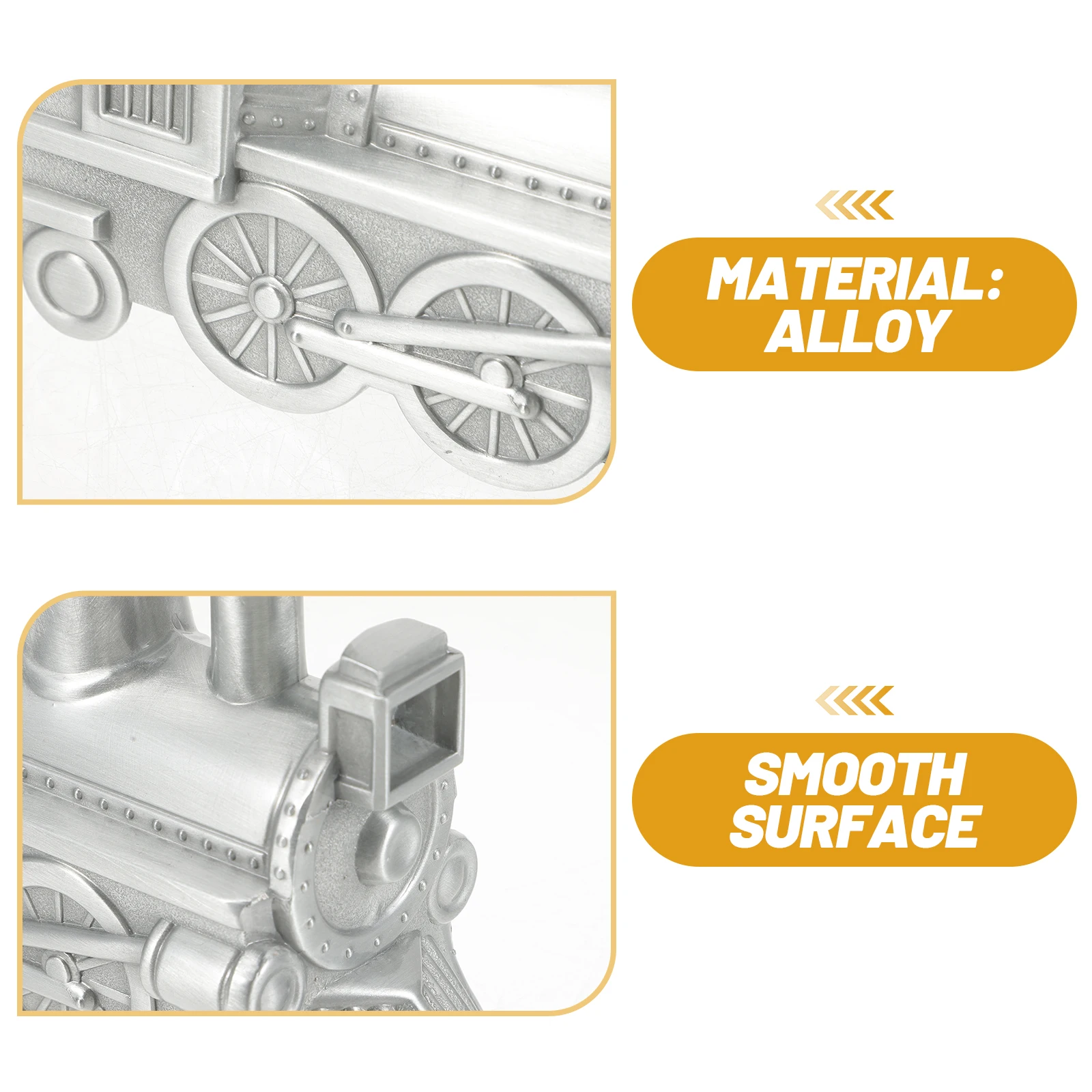 

Steam Train Piggy Bank Money Saving Boxes for Aldult Adults Counting Jar Metal