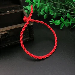 Sale 2024 Fashion Red Thread String Bracelet Lucky Red Handmade Rope Bracelet for Women Men Jewelry Lover Couple 1PC