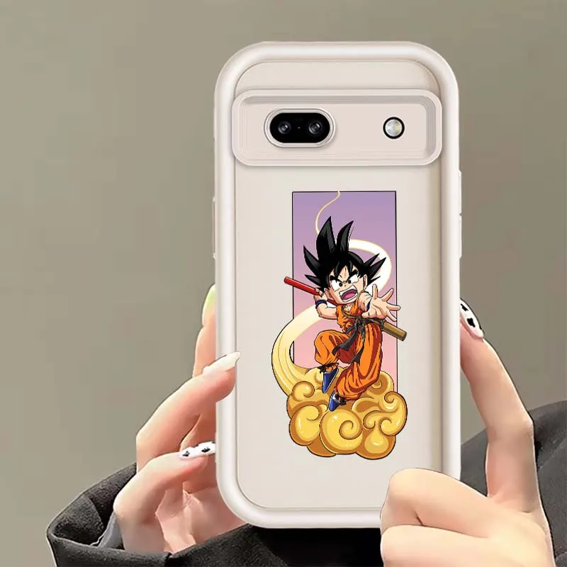 Casing Handphone Kartun Lucu D-Dragon Balls Goku Untuk Google Pixel 9 8 7 8A 7A Pro XL Eye Ladder