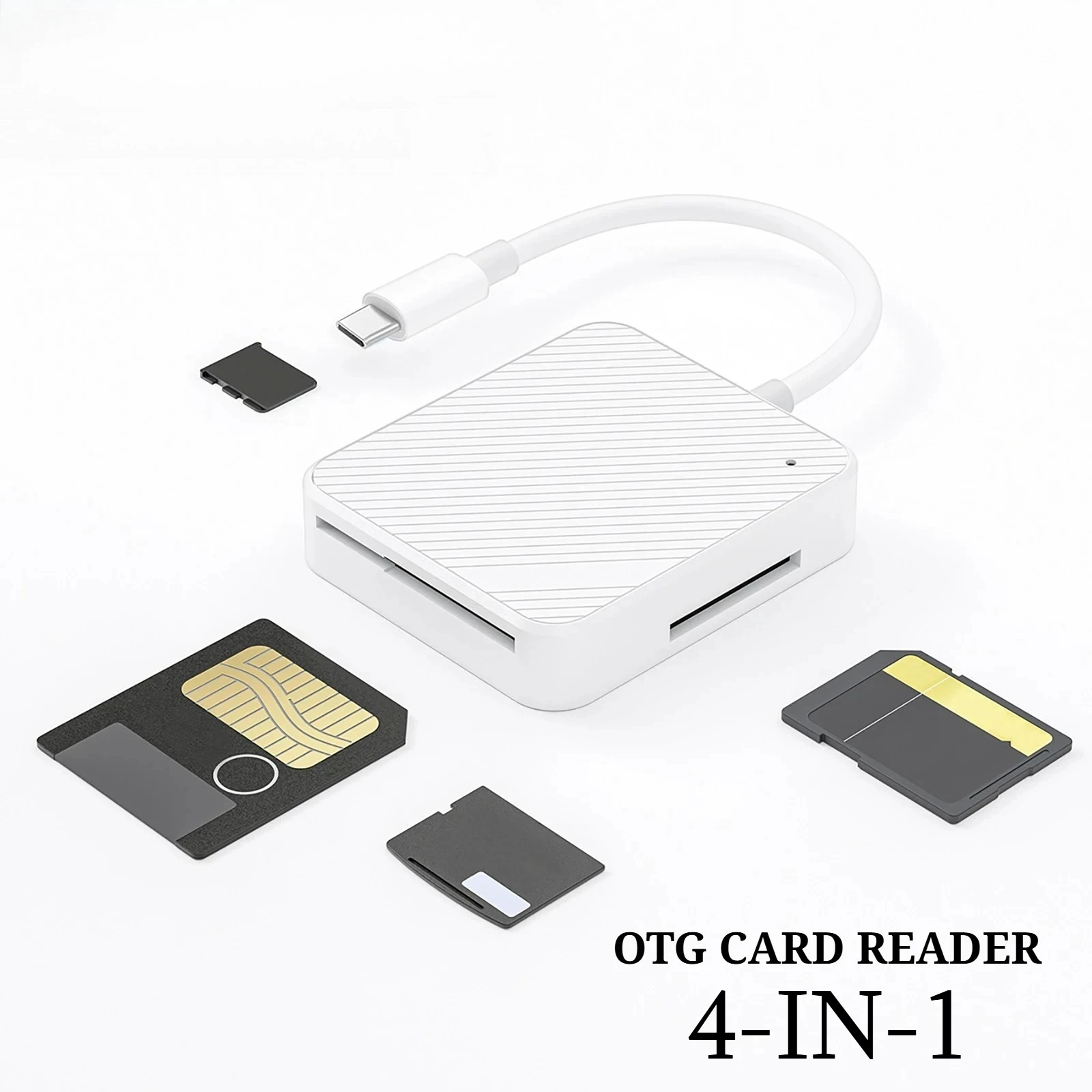 

Адаптер для чтения карт памяти 4-в-1 TypeC USB-C Smart Media OTG SD M2 SM XD, устройство для чтения карт памяти для Android, аксессуары для мобильных телефонов