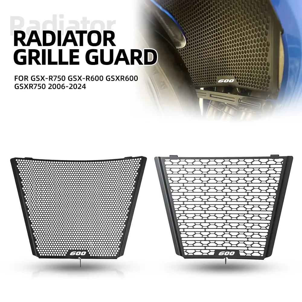 For Suzuki GSX-R750 GSX-R600 GSXR600 GSXR750 2006-2024 2023 2022 Radiator Grille Guard Protector Cover GSXR GSX R 600 750 K6 K7