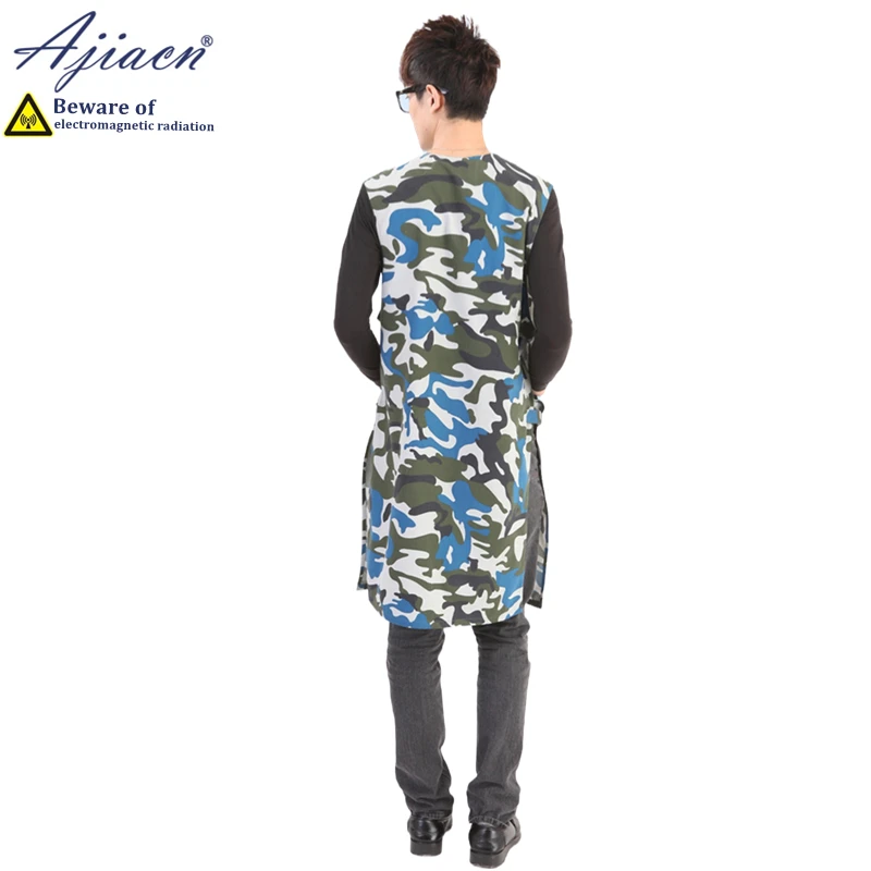 Recommend Anti-radiation men's and women's long apron electronics workshop Electromagnetic radiation shielding work clothes