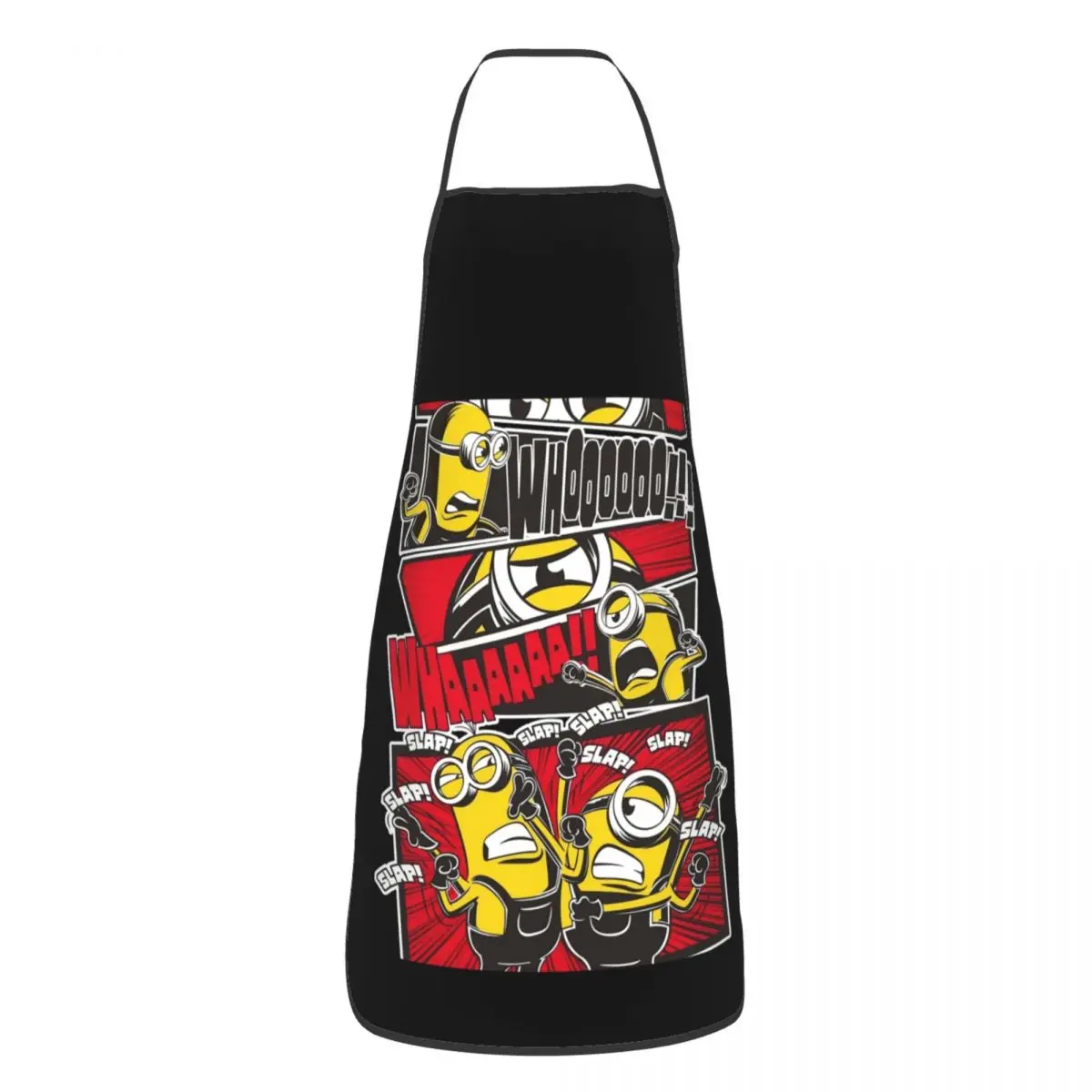 Custom Unisex Minions Slap Cartoon Kitchen Chef Cooking Baking Apron Women Men Tablier Cuisine for Painting