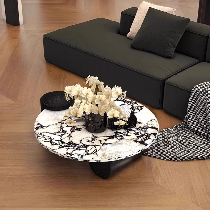 

Japanese Round Coffee Table Designer Unique Minimalist Modern Coffee Table Center Space Saving Stoliki Kawowe Furniture Home