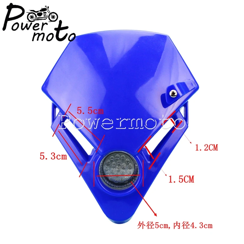 Enduro LED Mini Headlight Motocross for Gas Gas TXT 250 Pro 125 300 EC300 TXT280 Racing EC200 Six-Day Trail Dirt Bike Head Light
