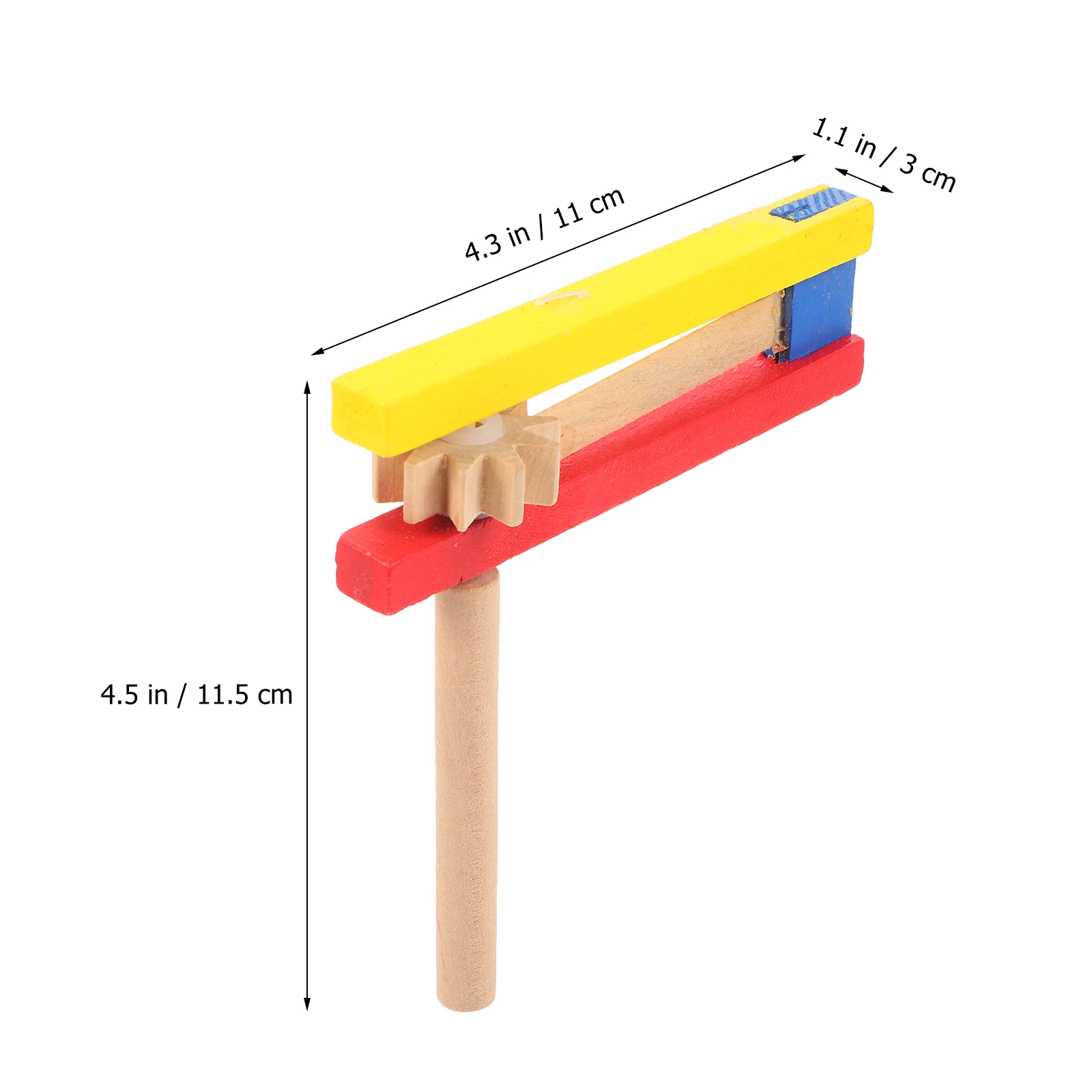라쳇 악기 장난감, 마트라카 노이즈 메이커, 뮤지컬 사운드 악기, 긴 손잡이, 캐스터넷 나무 교육 그립, 4 개