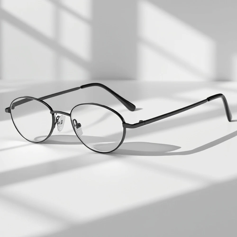 Vintage Oval Metall Lesebrille Männer Frauen Kleine Leichte Presbyopie Brille Männliche Mode Täglichen Anti-blaues Licht Gläser