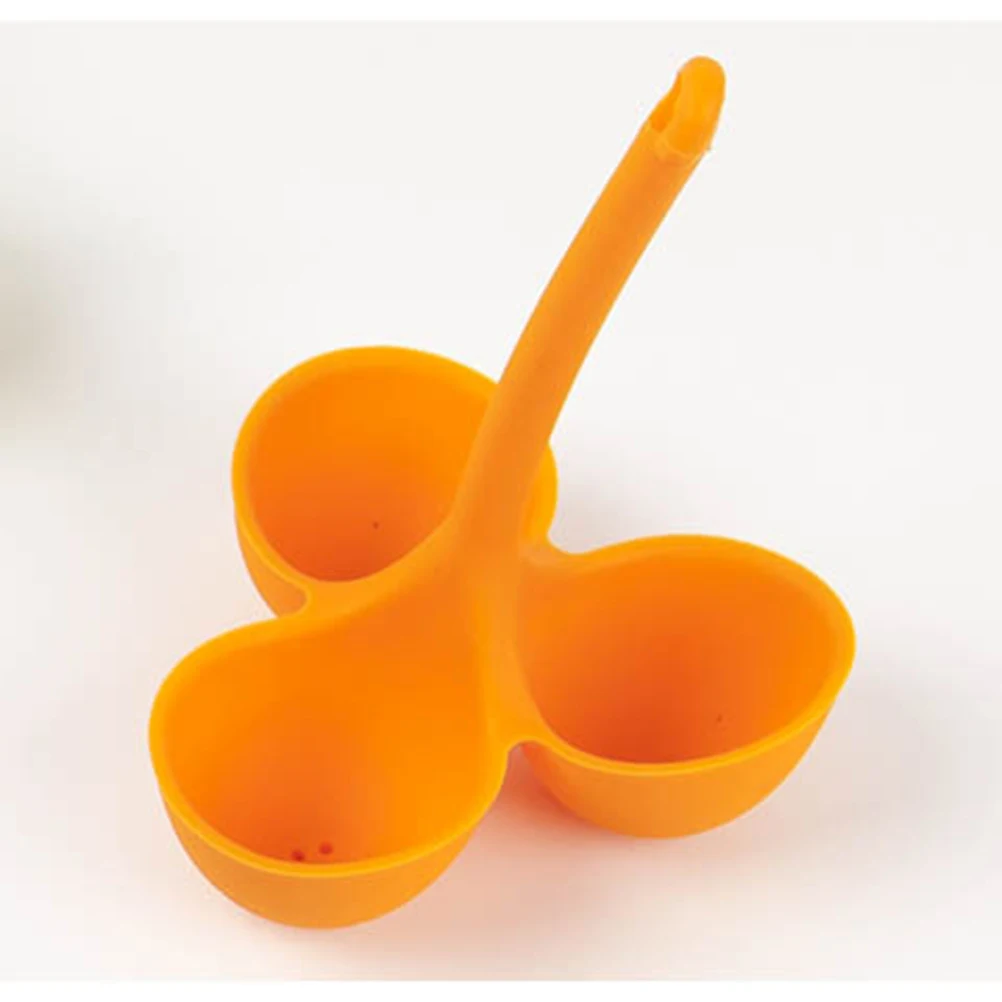 

5Pcs Silicone Egg Cooker Three Grid Steamer Pot Steam Rack for Stovetop Kitchen Egg Boiling Holder Poaching Rack Flexible
