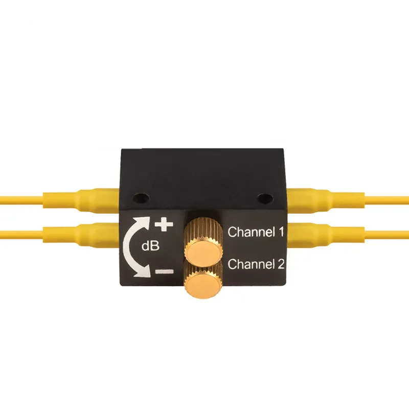 Two Cores  Variable Fiber Optic In-Line Attenuator 0~60dB Singlemode SC FC LC