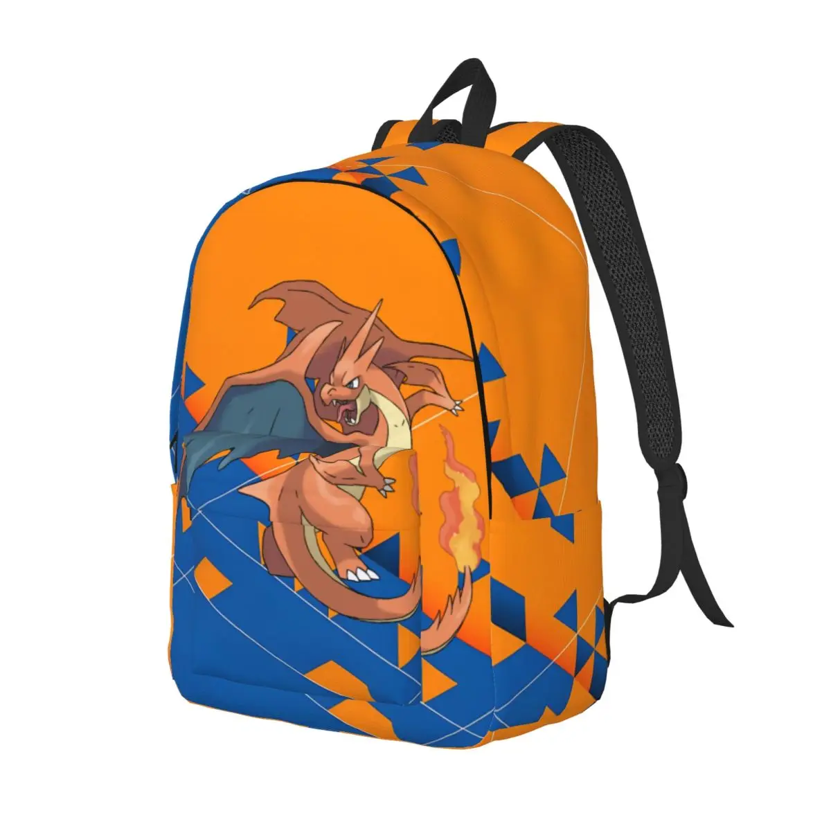 Japanese Cartoon Game Charizard Bookbag Pokemon Office Staff Fashionable Journey Back To School Gift Multi Compartment Rucksack