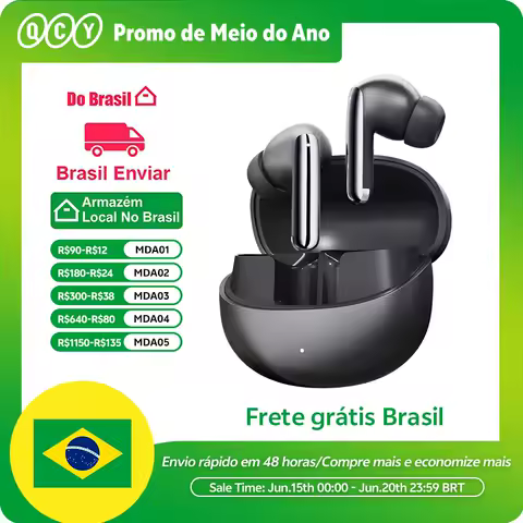 QCY MeloBuds Pro ANC Bluetooth 5.3 Fones de ouvido, ANC híbrido 46dB, Hi-Res, Earbuds LDAC, fones de ouvido 6 Mic, detecção intra-auricular 34H