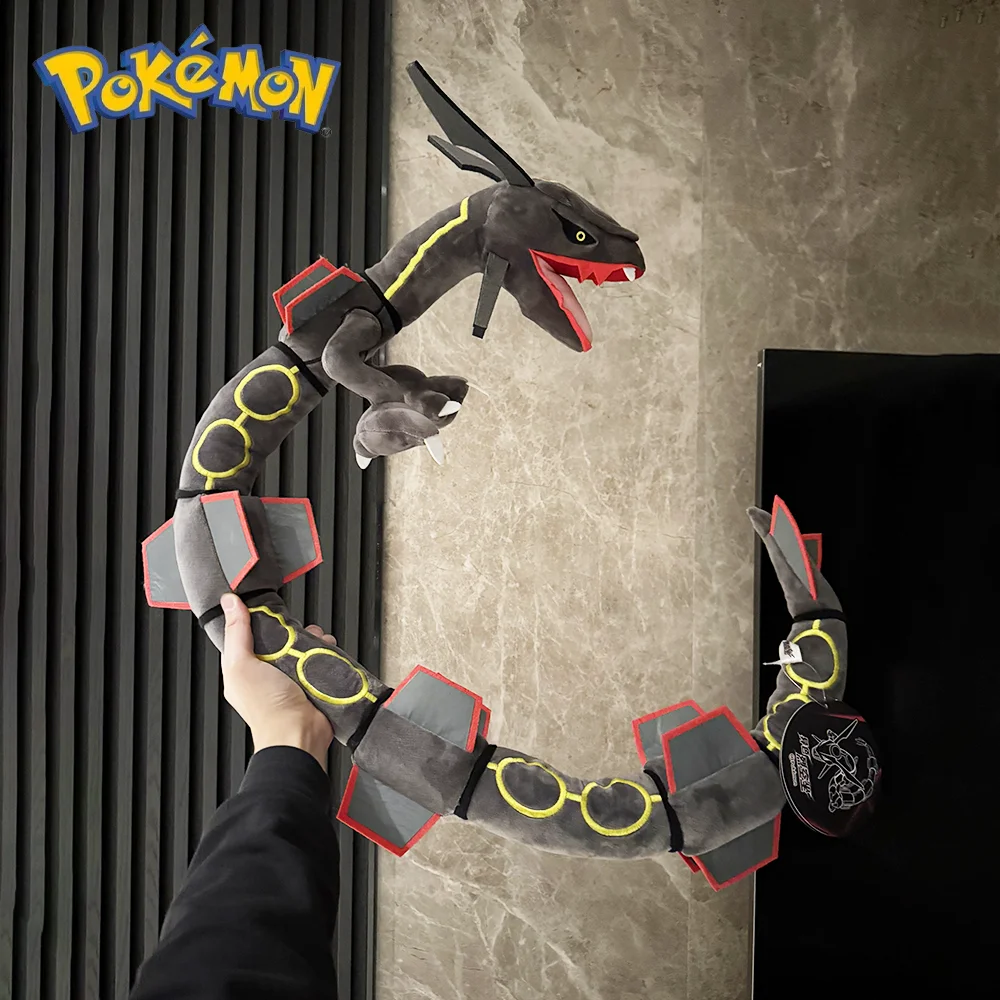 

Anime Pokemon Figure 120cm Shiny Rayquaza Plush Toy #384 Rayquaza Stuffed Toys Plush Pillows Cartoon Room Decor Birthday Gift