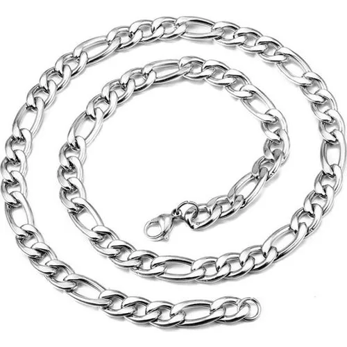 Enes Store Figaro Model Steel Men 'S Necklace Chain 4 mm 55 cm