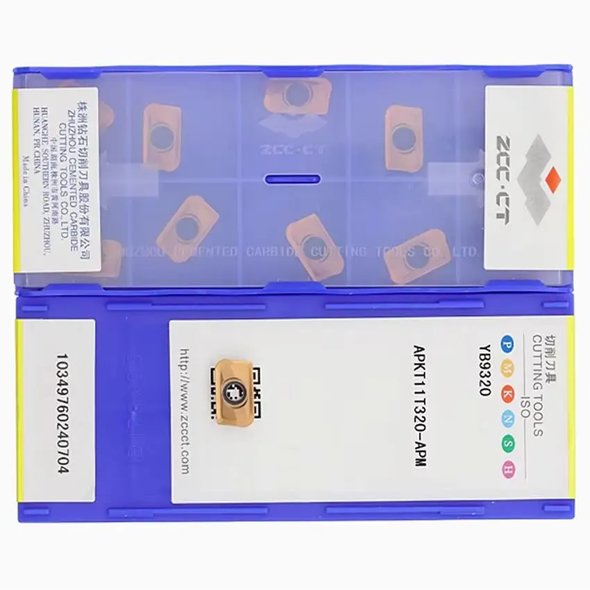 

APKT11T320-APM YB9320 APKT11T320-APM APKT11T320 ZCC.CT Твердосплавные лезвия с ЧПУ Фрезерные вставки Инструменты Для стали, нержавеющей стали