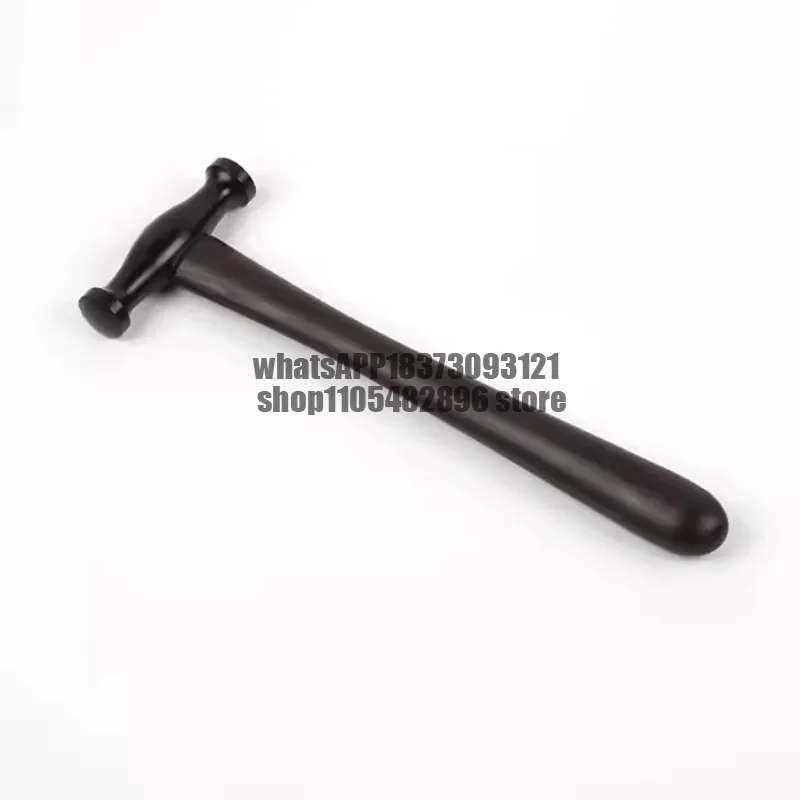 High-End Massage Hammer Small HRC52 45# Steel Portable EDC Mallet with Ebony Handle Head Diameter 16MM