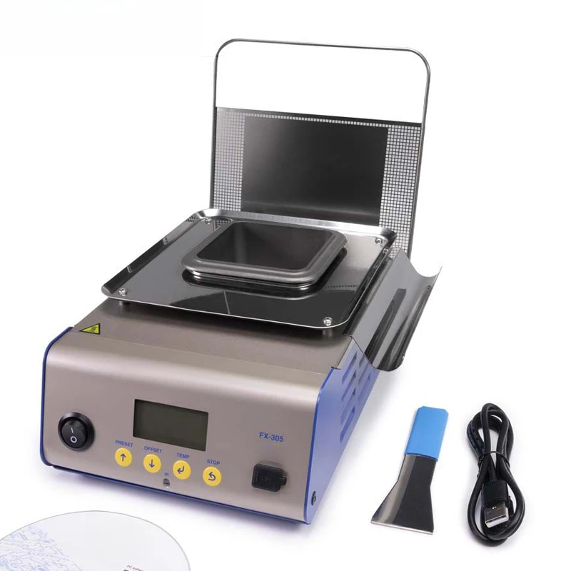 

Imported high-power tin melting furnace FX-305 digital display adjustable temperature tin furnace 580W safety