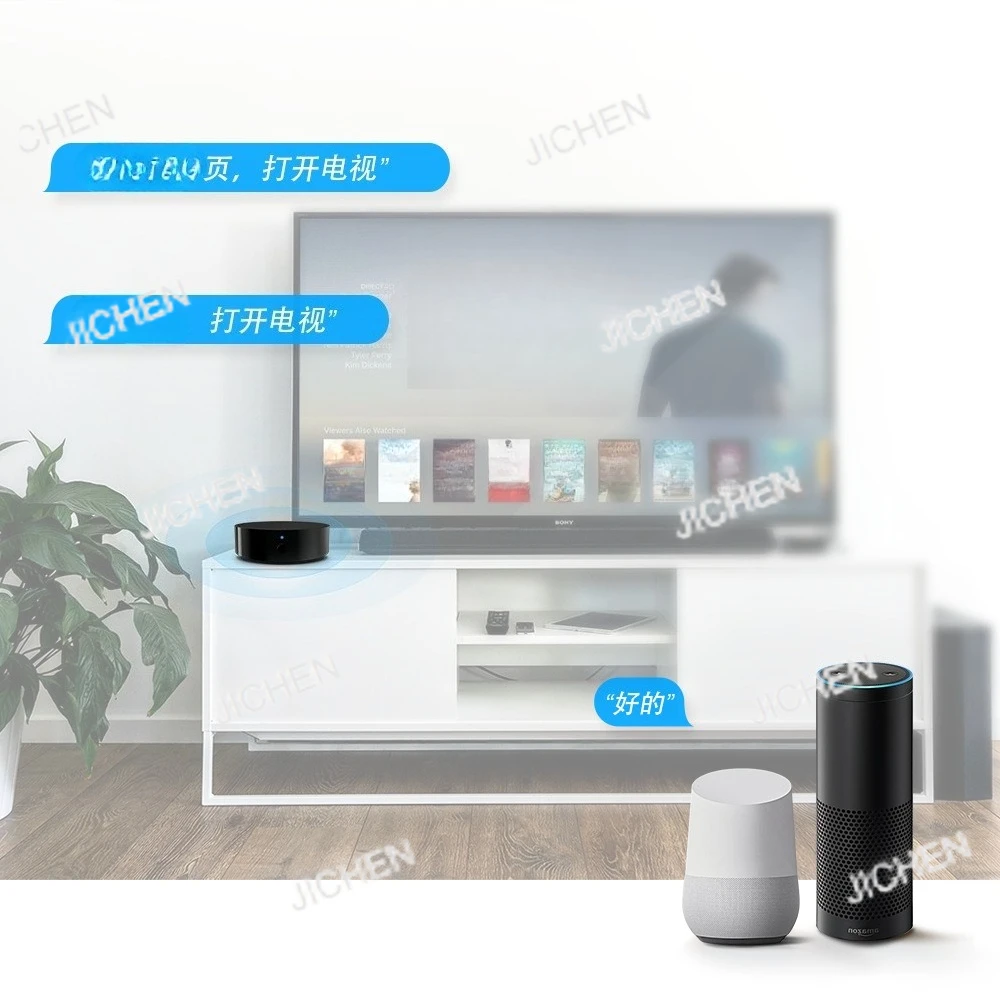 Intelligente Infrarot-Fernbedienung mit Radiofrequenz-Lern-Klimaanlagen-Controller, APP-Sprache, universelle Fernbedienung