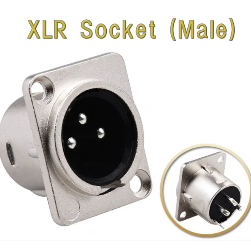 3P XLR Connector Can Match The NEUTRIK Connector With The Gold-plated Black And White Audio Male And Female Plug Socket