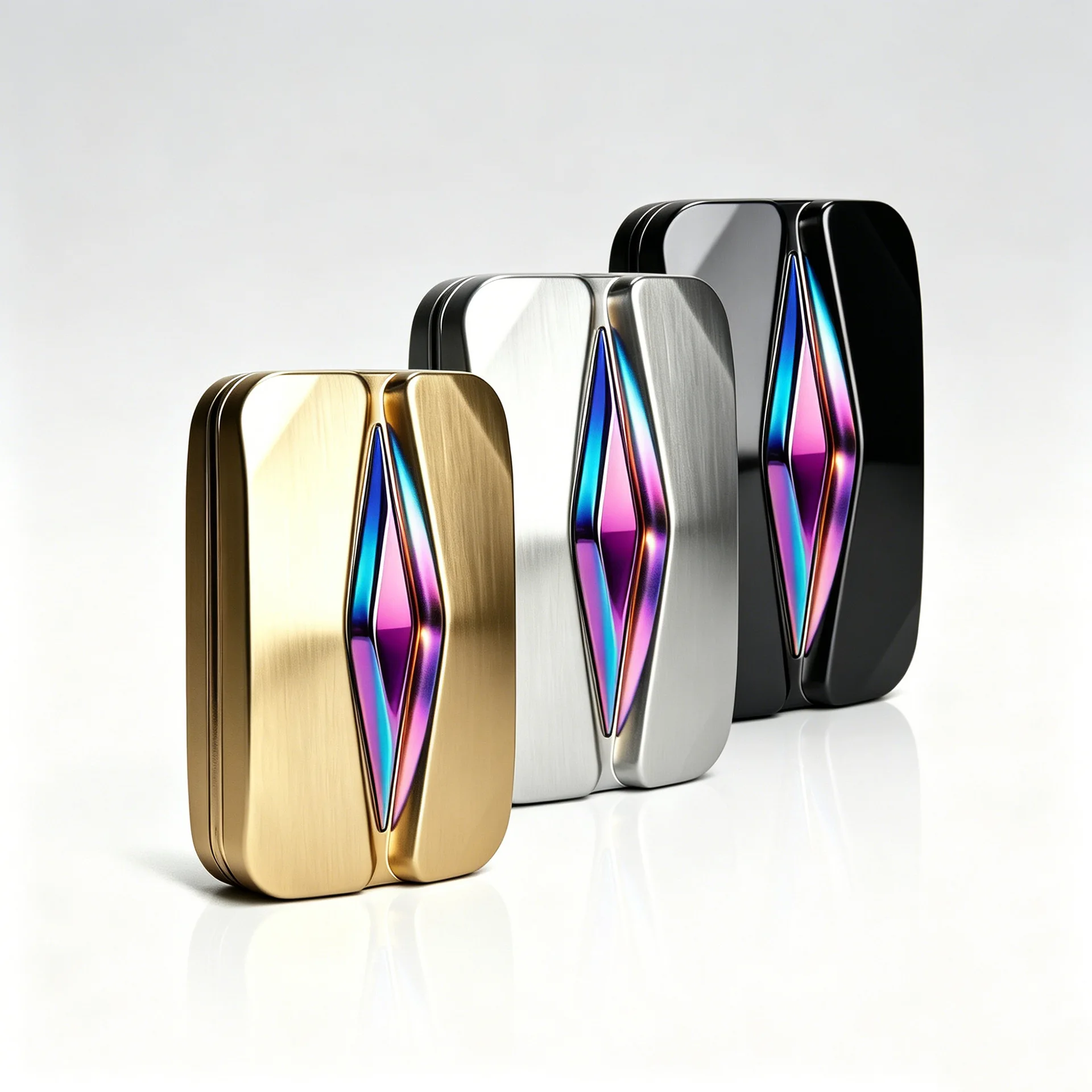 Flame Pattern Infinite‑Travel Magnetic Fidget Slider Metal Fidget Clicker Adult Finger EDC Handheld Stress Relief Toy view 6