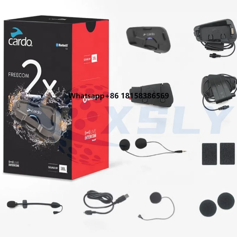 

NEW Cardo FREECOM X Series 2X SINGLE Helmet Bluetooth Headphones Noise-cancelling Waterproof FRC2X003 FREECOM 2X SINGLE