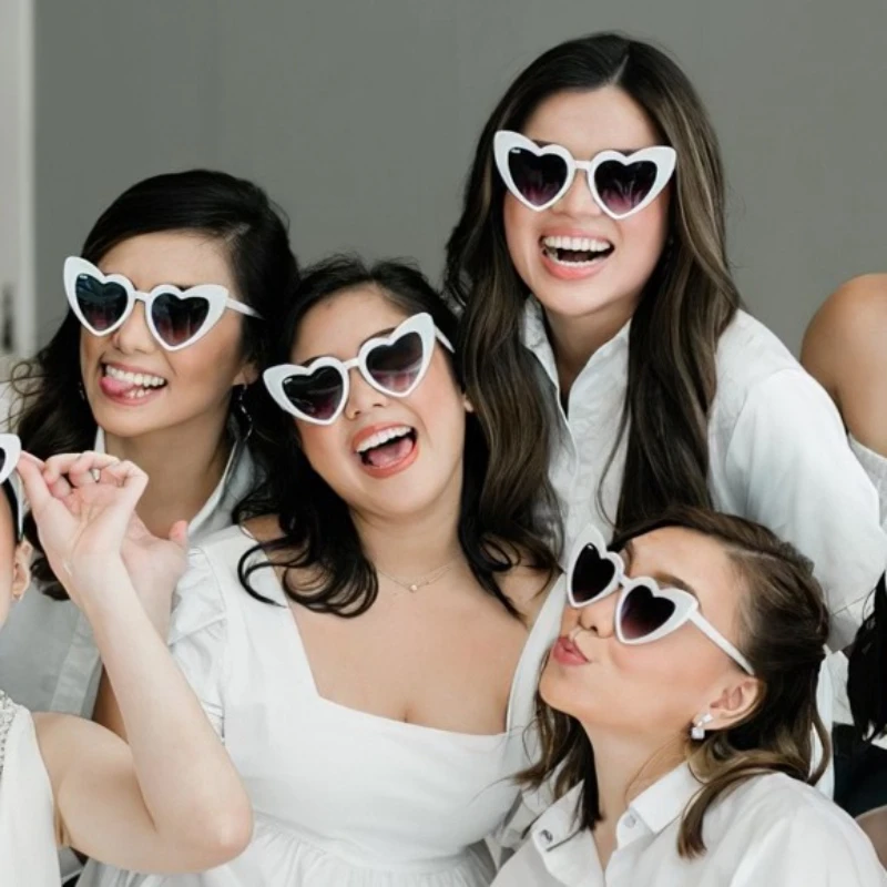 12 Paar herzförmige Sonnenbrillen für Damen, farbige Herzgläser, Halloween-Partygeschenk, Weihnachtsdekoration – Detail 8