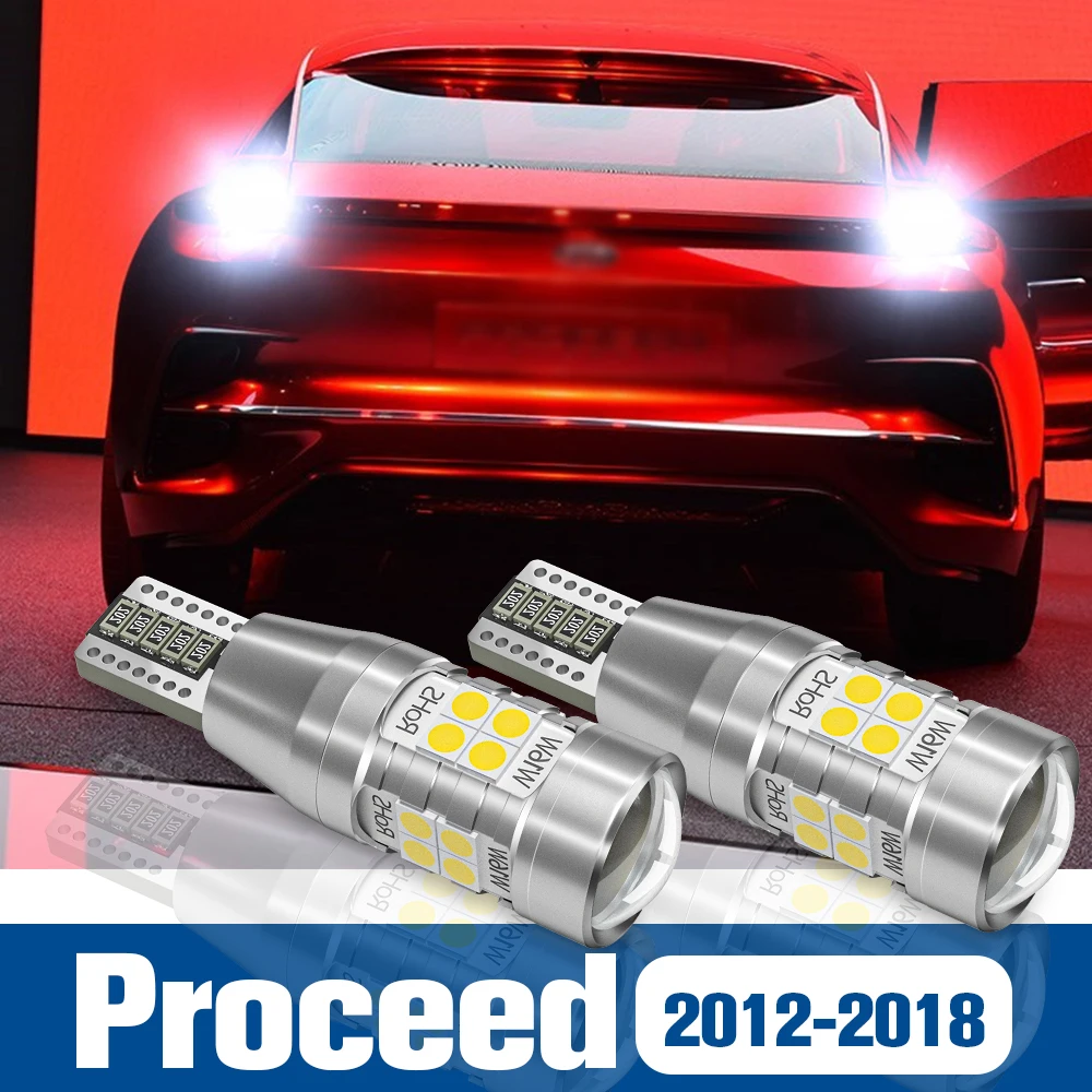 

2pcs LED Reverse Light Back up Lamp Accessories Canbus For Kia Proceed 2012-2018 2013 2014 2015 2016 2017