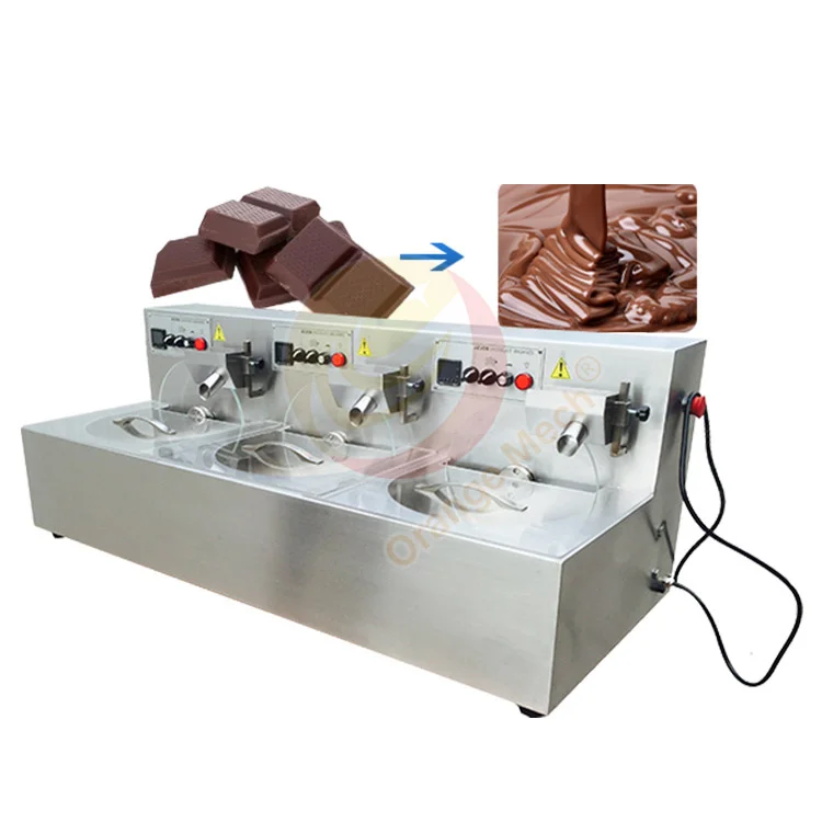 30kg Small Tabletop Chocolate Melt Equipment 5 Kg Vibrate Table Temper Machine for Coating Chocolate