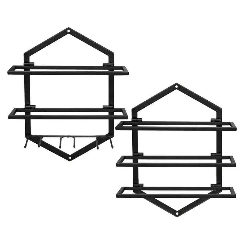 

Red Wine Storage Rack Vintage Heavy Duty Wine Bottle Display Shelf Farmhouse Decor Wall Bar Shelf Multifunctional Wine Bottle