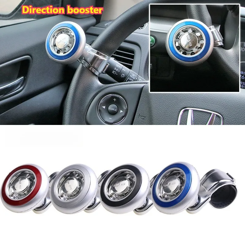 Easy-Grip Silicone Steering Wheel Knob 360° Smooth Rotation One-Hand Operation with Built-in Metal Bearing & Non-Slip Grip