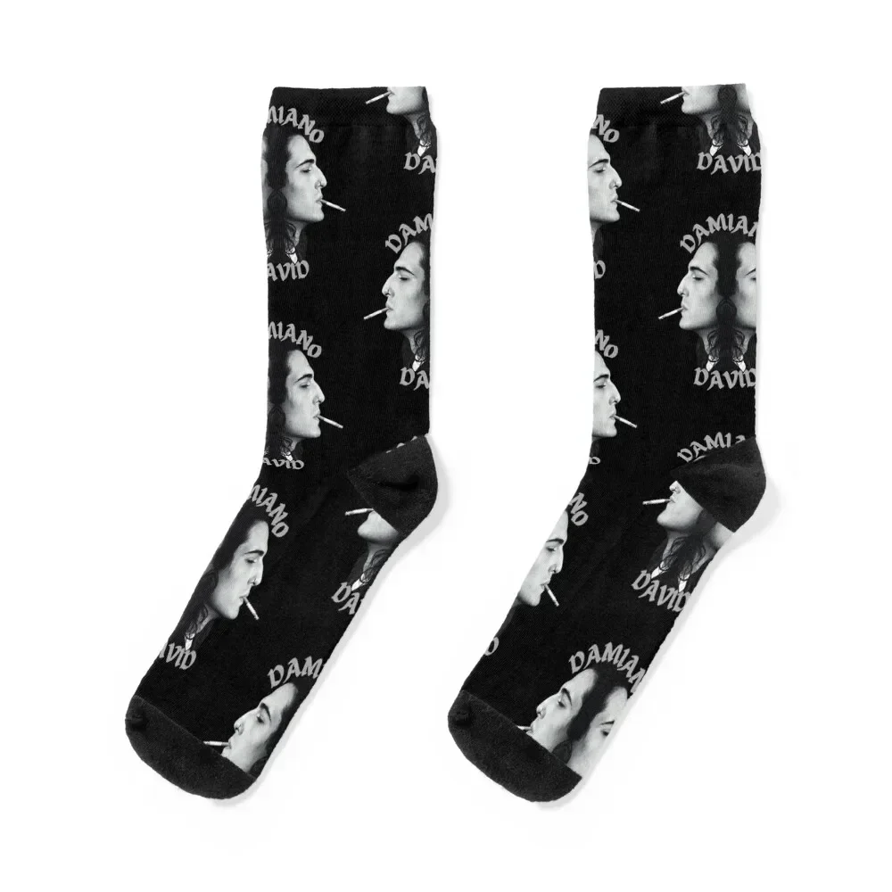 

Damiano David Socks funny gifts floral floor Lots Socks For Girls Men's