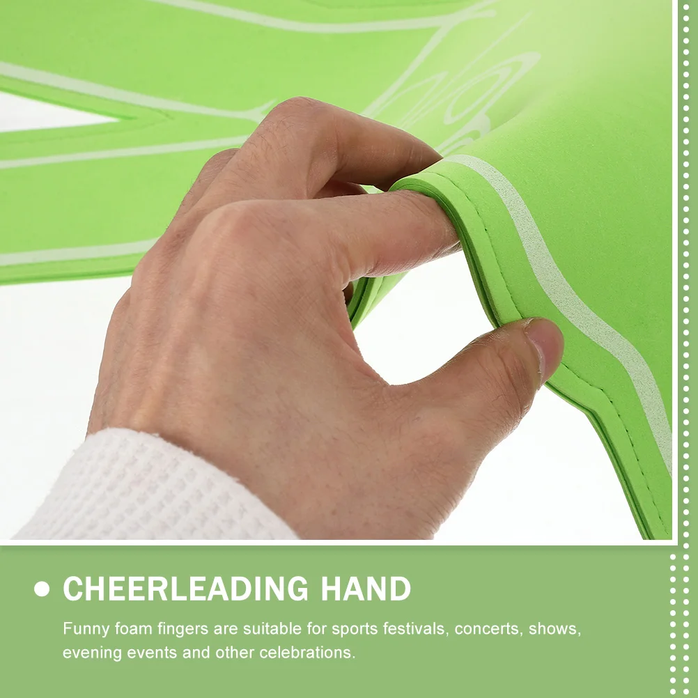 

6Pcs Cheerleading Foam Fingers Soft Eva Material Noise Makers for Sports Festivals Concerts Shows Evening Events
